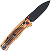 Cobratec Knives Zebrawood Bar Lock Folder Black Plain Blade