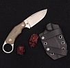 LionSTEEL H2 CVG Green Canvas Micarta and Polymer Sheat