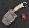 LionSTEEL H2 CVG Green Canvas Micarta and Polymer Sheat