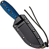 ESEE Model 4 Black Plain Blade Blue/Black G10 Handle