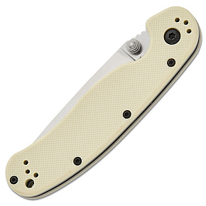 Ontario RAT-2 Satin Blade White Handle
