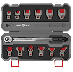 Real Avid AR15 Crowfoot Wrench Set Momentová Ráčna se setem klíčů pro pušky AR-15
