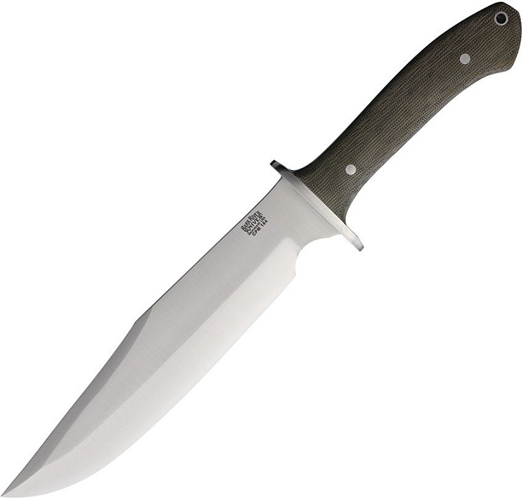Bark River Knives Highwayman IV Bowie Green Micarta CPM-154
