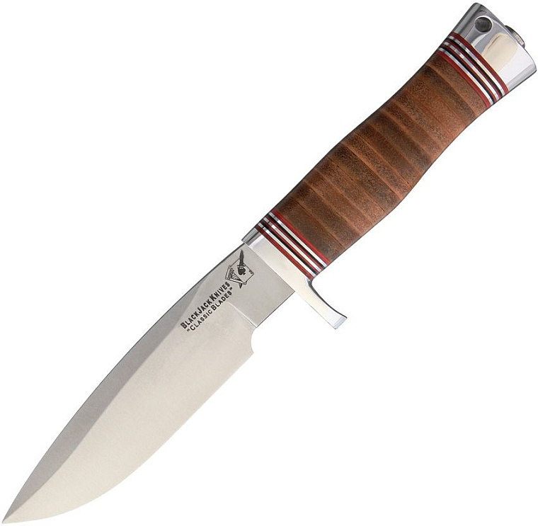 BlackJack Knives Model 125 Stacked Leather Commando Knife