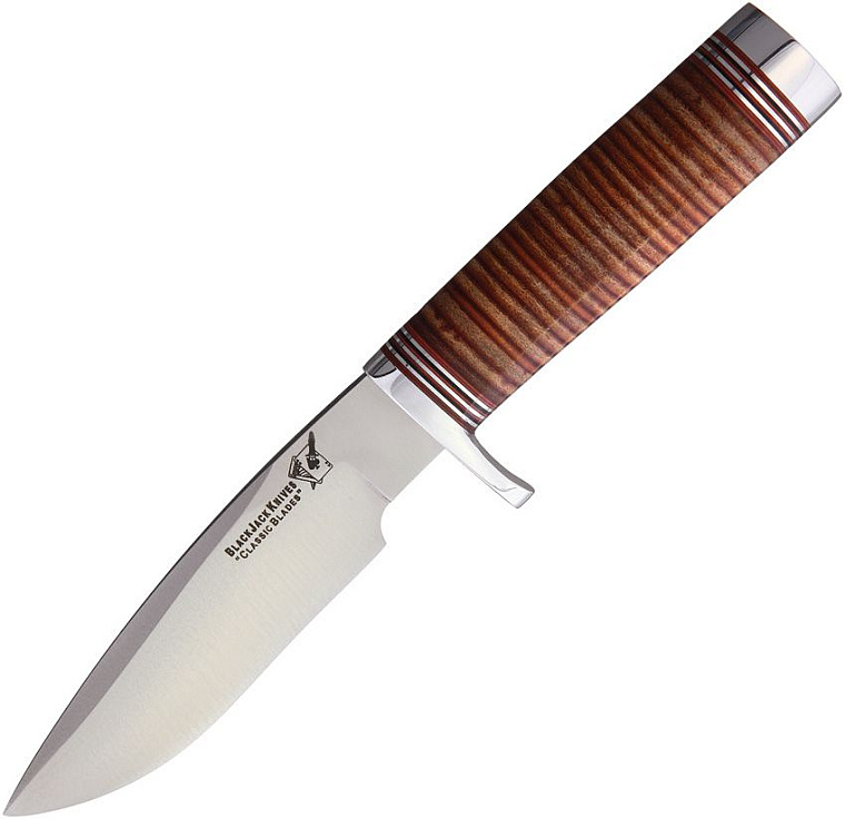 BlackJack Knives Model 125 Stacked Leather Classic Knife