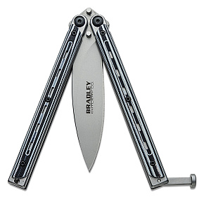 Bradley Kimura Balisong Black and White Stripes