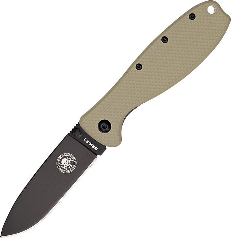 ESEE Zancudo Framelock Desert Tan, D2 black blade