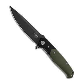 Bestech Swordfish D2 Gray Green/Black Handle