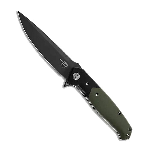 Bestech Swordfish D2 Gray Green/Black Handle