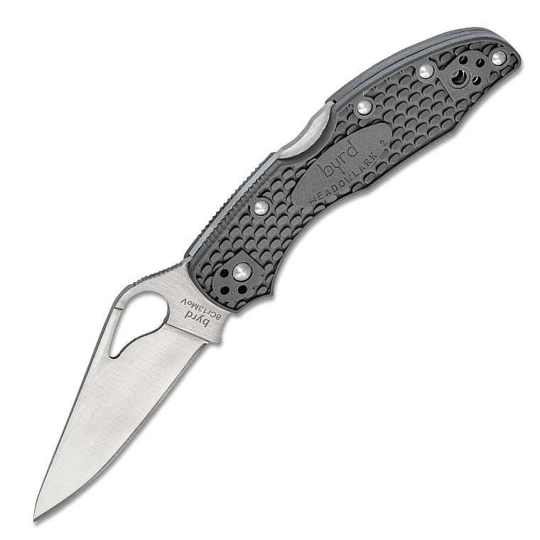 Byrd Knife by Spyderco Meadowlark 2  Gray FRN P