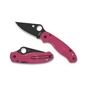 Spyderco Para 3 Pink Handle Black BD1N Blade