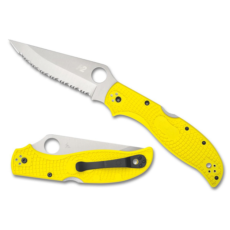 Spyderco Stretch 2 XL Salt H2 Yellow