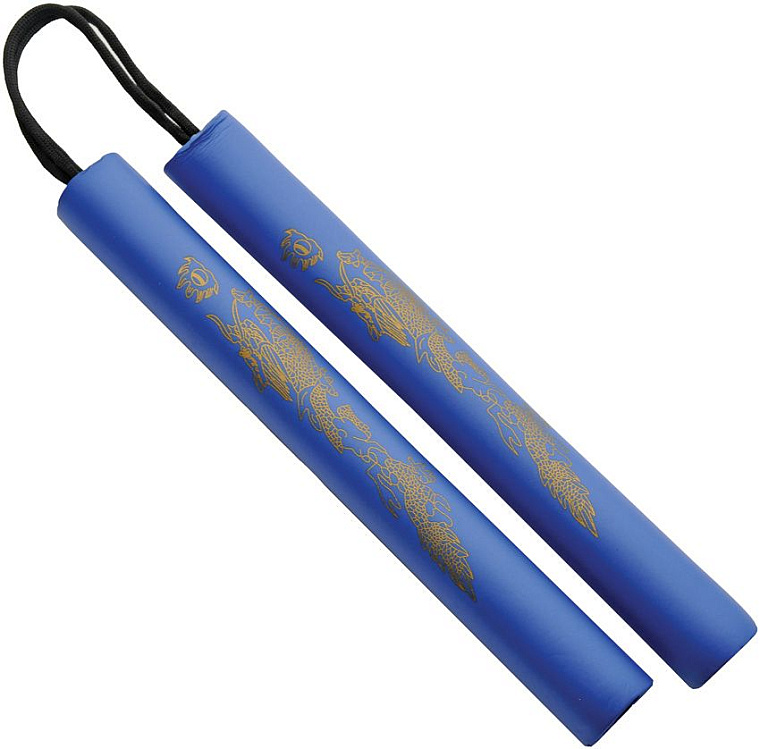 Cvičné Nunchaku Molitanové Modré