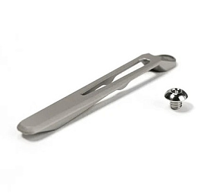 Chris Reeve Milled Titanium Clip (LIN,SIN) Glass Blasted