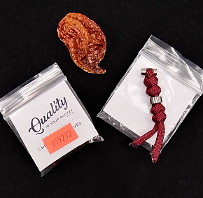 Chris Reeve Lanyard L21/L31/UMN Silver and Burgundy