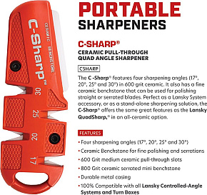 Lansky Multi-Angle C-Sharp Ceramic Sharpener