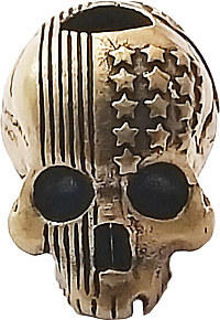 Coeburn Tool Route 66 Flag Skull Bead