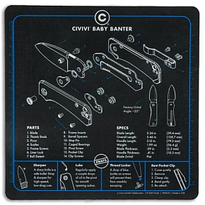 Civivi Baby Banter Shop Mat Mouse Pad