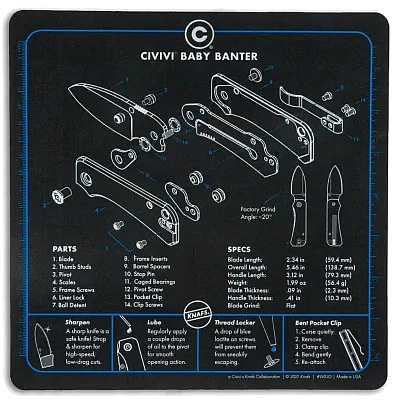 Civivi Baby Banter Shop Mat Mouse Pad
