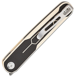 Civivi KwaiQ Milled Ivory Handle Damascus Blade