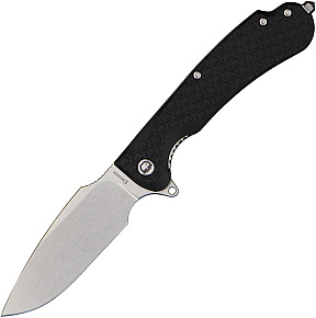 Daggerr Knives Fielder Black Handle Stonewash
