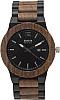 Dakota Watch Ebony/Wallnut Hodinky vyrobené z ebenového a ořechového dřeva