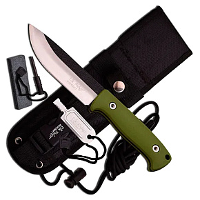 Elk Ridge Green Fixed Tactical Knive