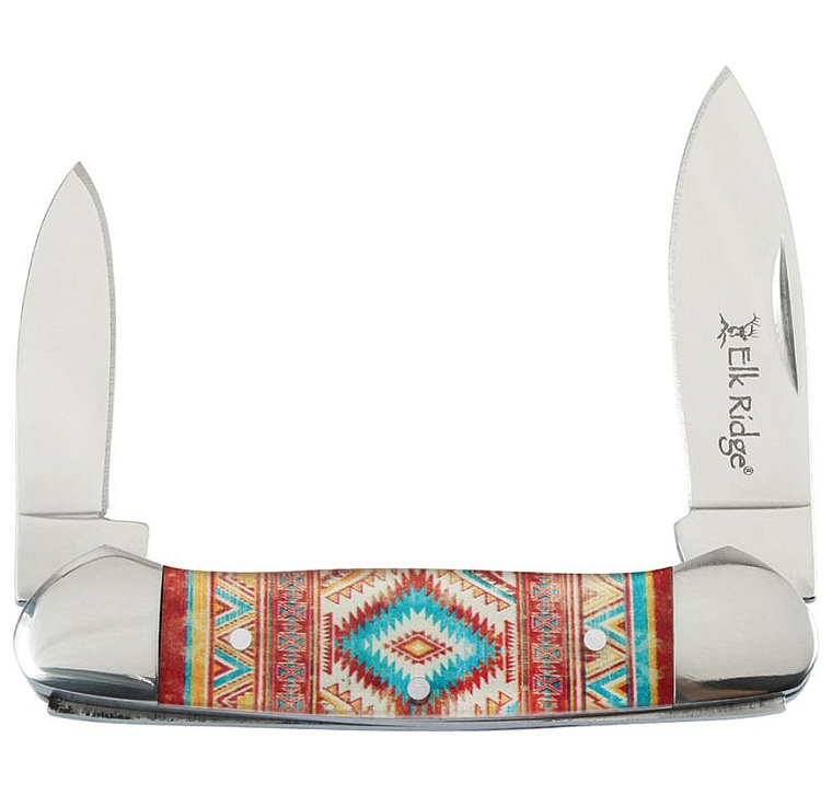 Elk Ridge Folding Canoe Two Blades Orange