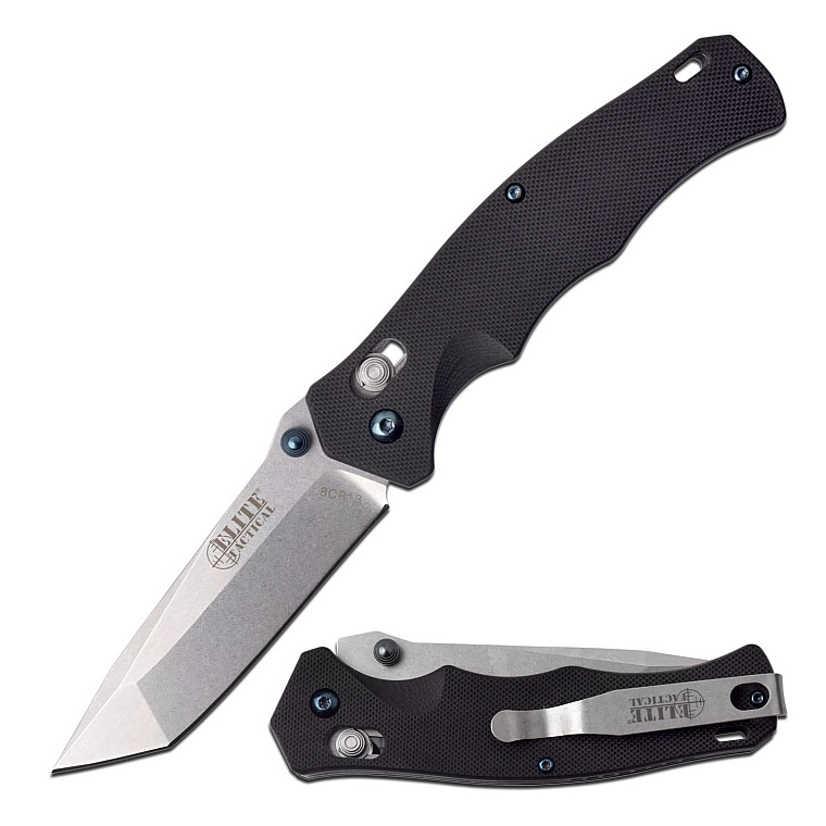 Master Cutlery Elite Tactical Folding knife Stone Wash ET-1024SW