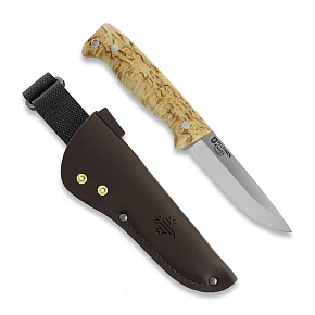 Peltonen Knives M07 Full Tang Curly Birch