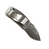 G. Sakai Ukimon Money Clip Damascus Blue Wave