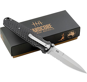 Halfbreed Blades Covert 01 folder PS beadblasted blade
