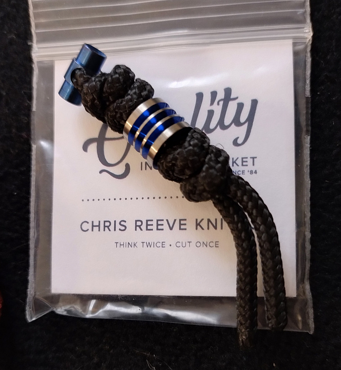 Chris Reeve Černý Pletenec Ring Bead