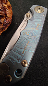 Spartan Blades Spartan Harsey Folder Plague Doctor Blue Magnacut
