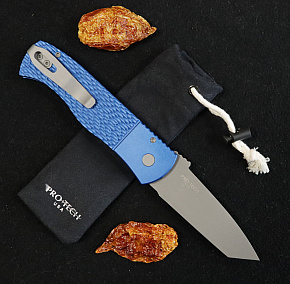 Pro-Tech CQC7 Auto Blue Tanto 154CM