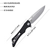 Kubey Raven Flat G10 Handle