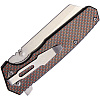 Komoran Linerlock Folding Knife Red Carbon Fiber