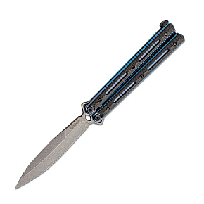 Kershaw Lucha Blue Titanium and Carbon Handle