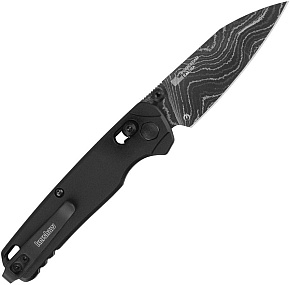 Kershaw Bel Air Black Aluminium Handle Damasteel