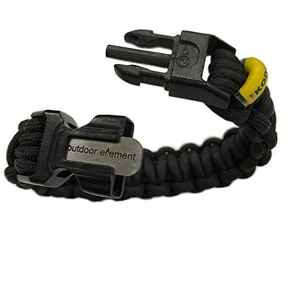 Kodiak Paracord Survival Braid By Outdoor Element Black L