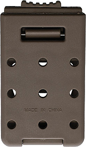 Polymerový tek-lok uzamykatelný klip k pouzdrům, coyote brown