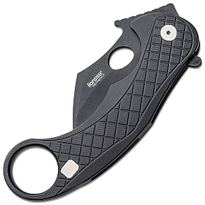 LionSTEEL LE1 A BB Karambit Black Handle Black Blade