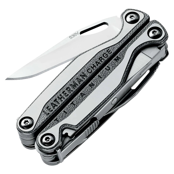 Leatherman Charge Plus TTI Titanium Multitool + Black MOLLE Sheath