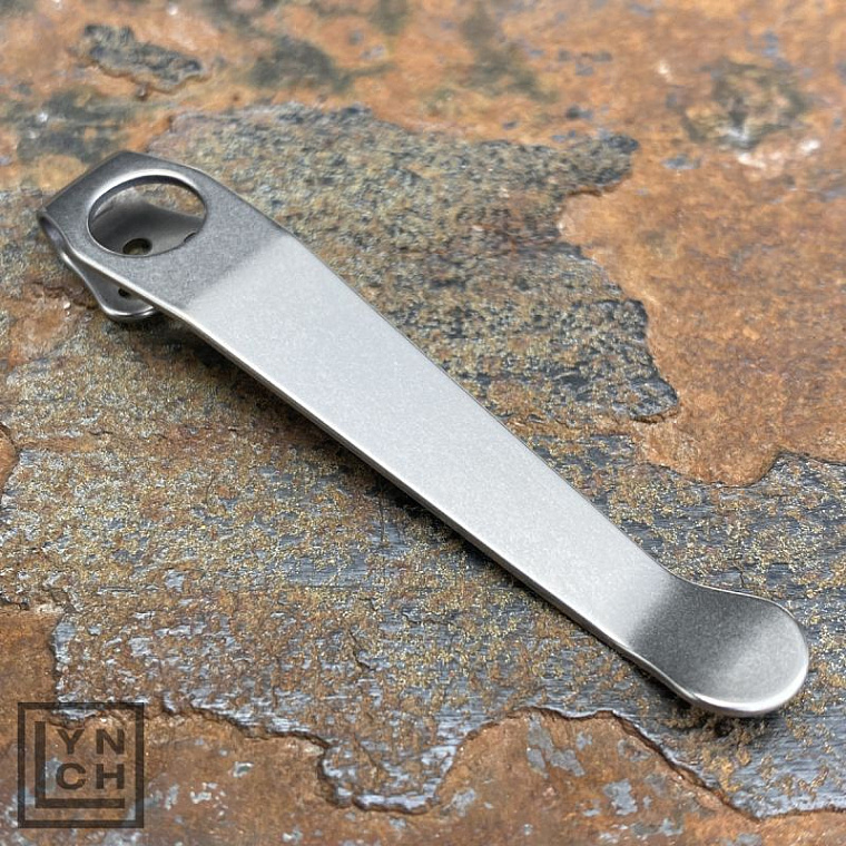 Lynch NW Spyderco Long Clip Stonewash