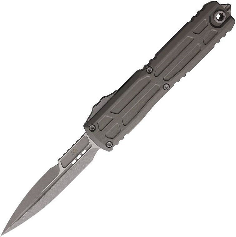 Microtech Ultratech EX-ZBP Bayonet Signature Series Natural Clear Plain Blade