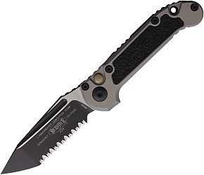 Microtech L.U.D.T. T/E Gen III Natural Clear Full Serrated