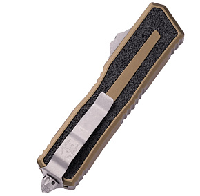 Microtech Scarab II D/E Gen. III TAN Stonewash Full Serrated