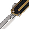 Microtech Scarab II D/E Gen. III TAN Stonewash Full Serrated