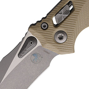 Microtech Amphibian RAM-LOK S/E Fluted TAN G10 Apocalyptic