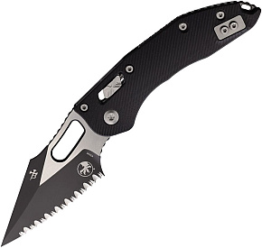 Microtech Stitch RAM-LOK Fluted Black G10 Handle